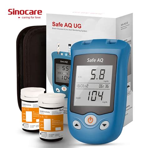 SINOCARE KIT de glucómetro Safe AQ UG medidor de glucosa en sangre