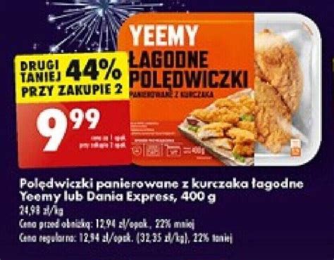 Promocja Polędwiczki panierowane z kurczaka łagodne Yeemy lub Dania