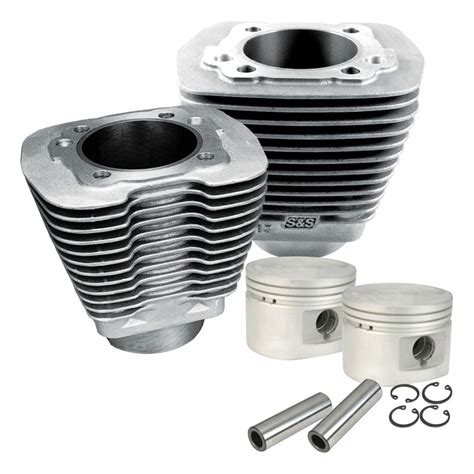 S S Cycle Bore Cylinder And Piston Kit For Harley Evo