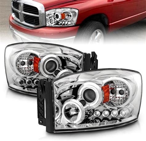 Amazon AmeriLite For 06 2008 Dodge Ram Pickup Truck Dual LED Halos