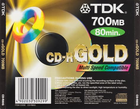 TDK CD R CD RW Gough S Tech Zone