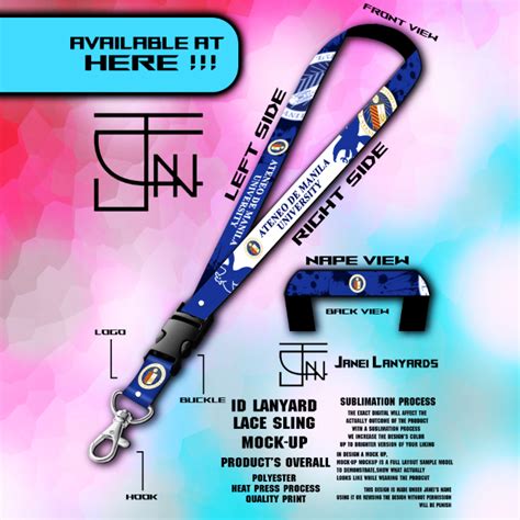 Admu Ateneo De Manila University Id Lace Lanyards With Customized