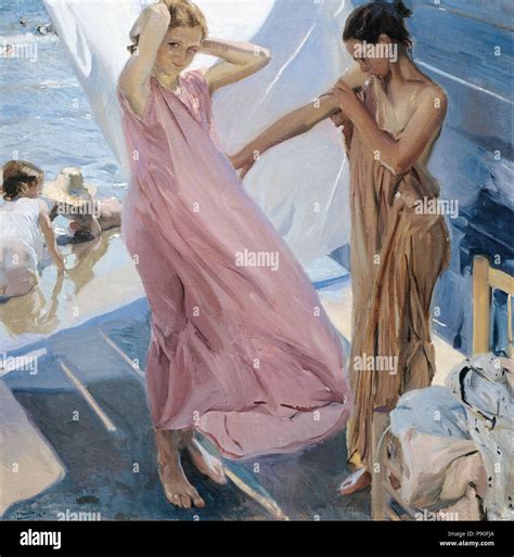 Joaqu N Sorolla Y Bastida After Bathing Valencia Stock Photo Alamy