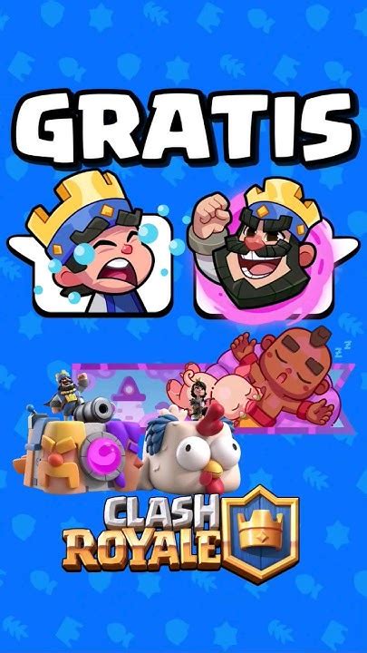 Emotes Y Skin Gratis En Clash Royale Clashroyale Youtube