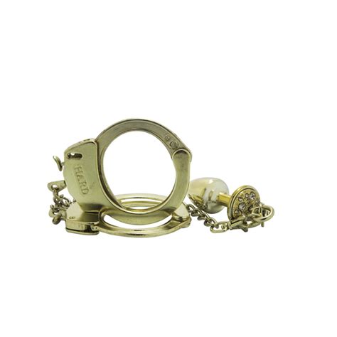 Kit Algema Plug Anal Pequeno Cravejado HARD Dourado Sex Shop Loja Fetiches