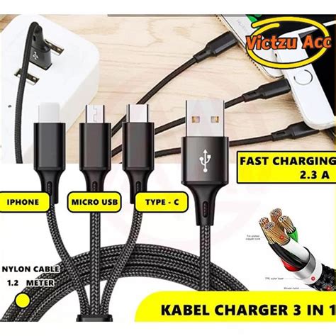 Jual Kabel Charger In Fast Charging Kabel Data Kabel Cas Lightning