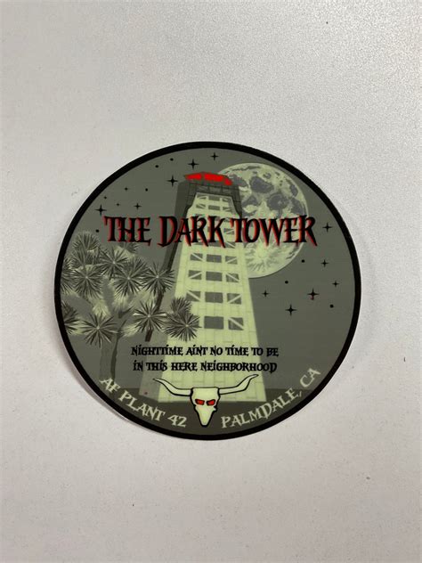 The Dark Tower Glow In The Dark Decal Flight Test Museum T Shop