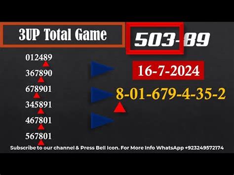 Thai Lottery 3UP Total Game Thai Lottery Winner Game VIP Tips