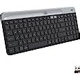 Logitech K Teclado Inal Mbrico Delgado Multidispositivo Base