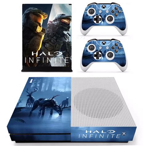 Halo Infinite Skin Sticker For Xbox One Slim Console and 2 Controllers ...