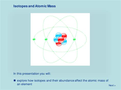 Atomic Structure - Isotopes and Atomic Mass | Teaching Resources