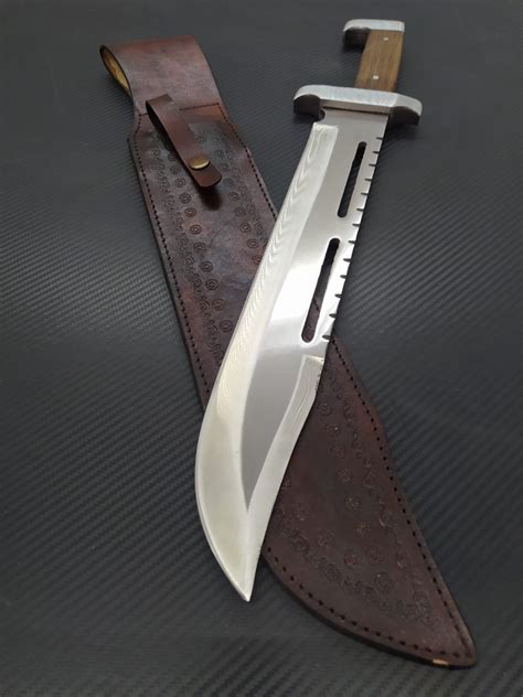 Handmade Big Rambo Knife German Steel Hunting Etsy