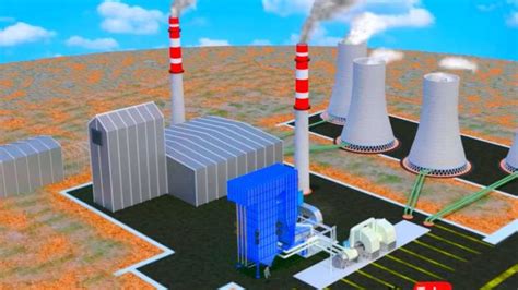 Power Plant Steam Boiler Working Principle 3D Animation