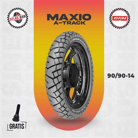 Jual Ban Tubles Motor Matic ASPIRA MAXIO ATRACT 90 90 Ring 14 Kota