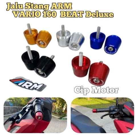 Jual Jalu Stang ARM VARIO 160 BEAT DELUXE Aluminium CNC Shopee Indonesia