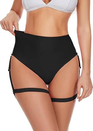 Amazon YgneeDom Women S Rave Bottoms High Waisted Thong Bikini