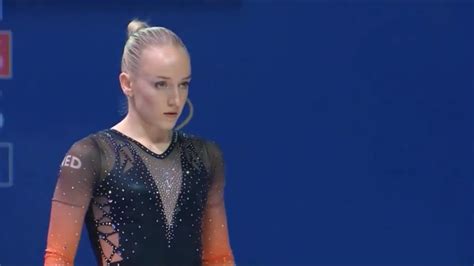 Sanne Wevers Wins Beam Gold Euros Youtube