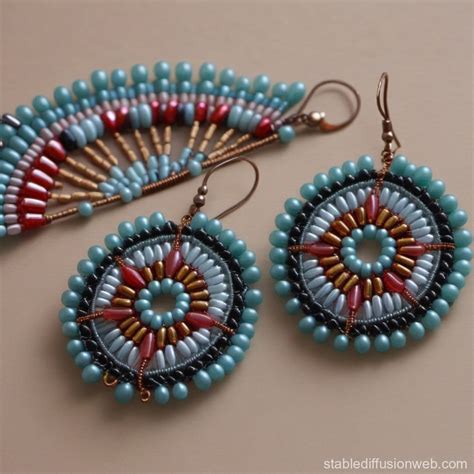 bead weaving process  pictures stable diffusion