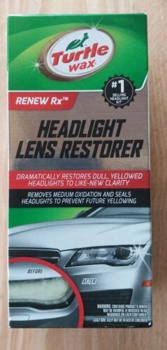 Turtle Wax Headlight Lens Restorer Kit Ebay