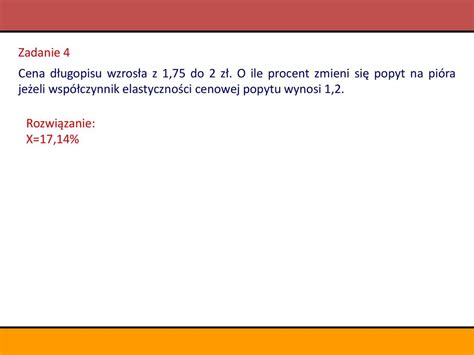 Elastyczno Popytu I Poda Y Ppt Pobierz