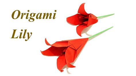 Origami Flower Origami Lily Tutorial Diy Easy Paper Flower Tutorial Youtube