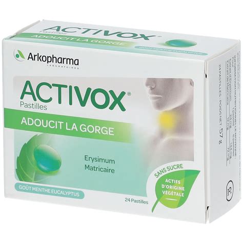 Arkopharma Activox Pastilles Pour La Gorge Sans Sucre La Menthe Pc