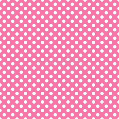 White On Pink Polka Stock Vector Illustration Of Seamless