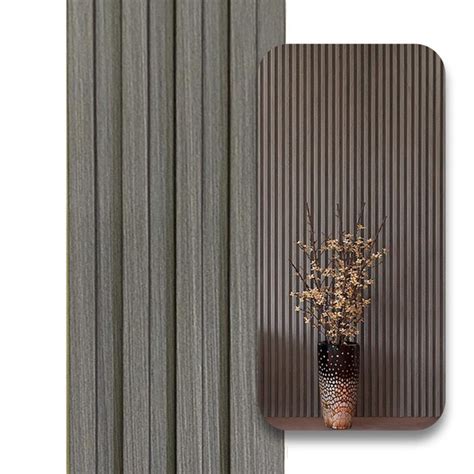 Kit 13 Placas Painel Ripado Wpc Interno Wave Várias Cores 2 90m X 16cm