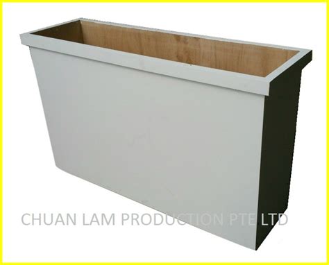 Wooden Planter Box Withwithout Artificial Hedge Clp Production Pte Ltd