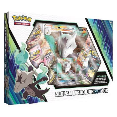 Box De Cartas Pokemon Tcg Coleção Marowak De Alola Gx Copag Wish