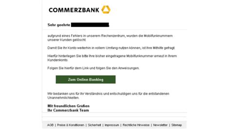 Commerzbank Phishing Aktuelle Spam Mails Im Umlauf Netzwelt