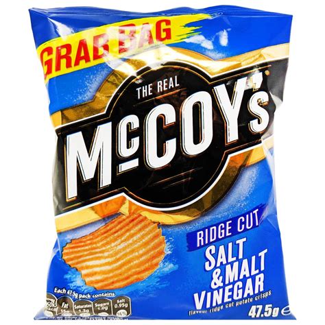 Mccoys Salt And Malt Vinegar Crisps 45g Blightys British Store