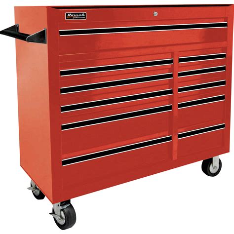 Homak Pro Series 41in 11 Drawer Rolling Tool Cabinet — 42in W X 18 1 8in D X 38 3 4in H Tool