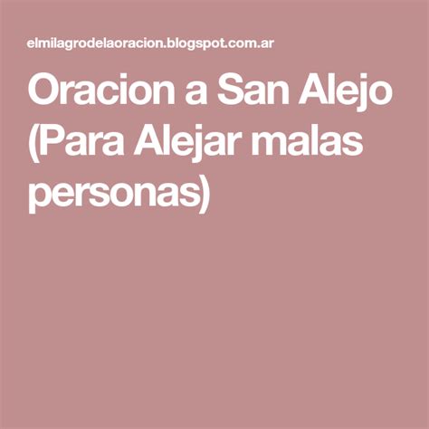 Lista 102 Imagen De Fondo Oracion A San Alejo Para Separar A Dos