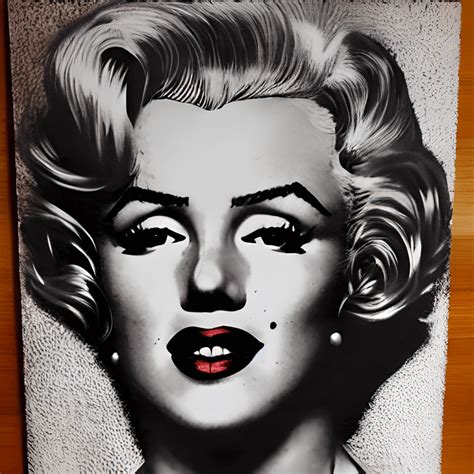 Hyper Realistic Warhol Style Marilyn Monroe Graphic · Creative Fabrica