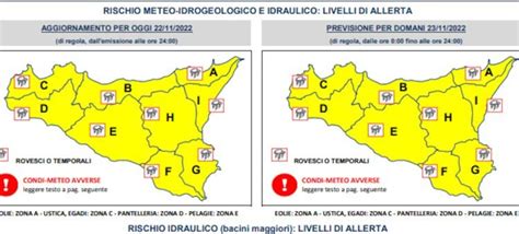 Forte Maltempo Nuova Allerta Gialla In Sicilia