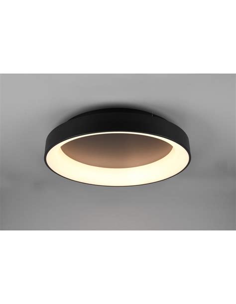 Plafonnier Led Girona 48w Dimmable Noir Ø60 cm Trio Lighting Leroy Merlin