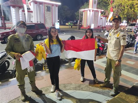 Gerakan Pembagian Bendera Merah Putih Satpol Pp Kab Wonogiri