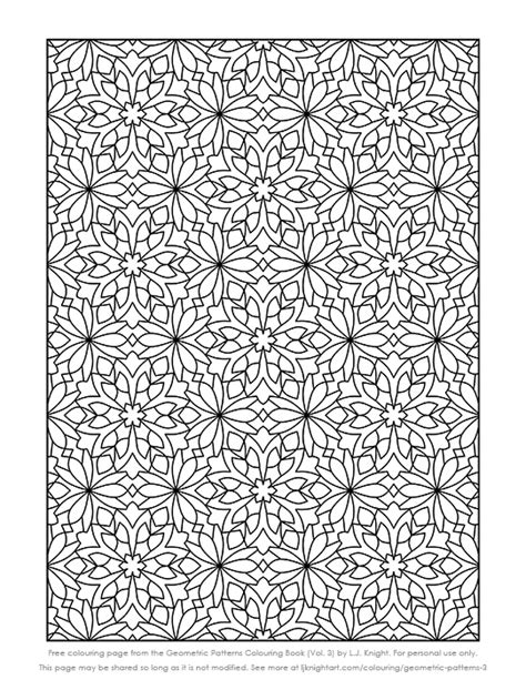 Free Printable Pattern Colouring Page For Adults Pattern Coloring