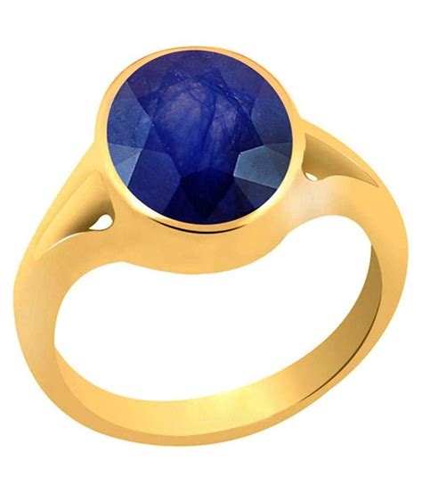 RS JEWELLERS Blue Sapphire Ring NEELAM 5 25 RATTI Natural Certified