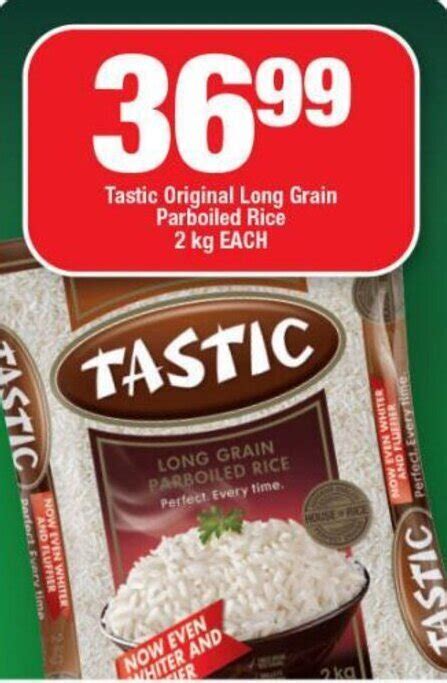 Tastic Original Long Grain Parboiled Rice Kg Each Offer At Ok Grocer