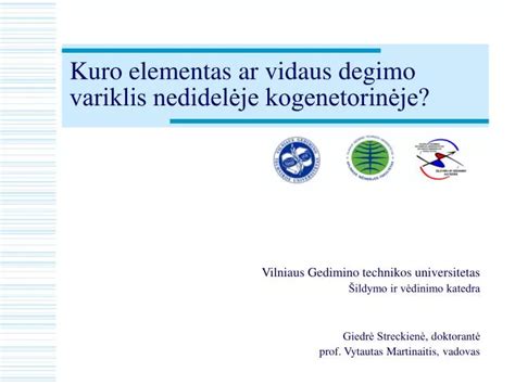 PPT Kuro elementas ar vidaus degimo variklis nedidelėje