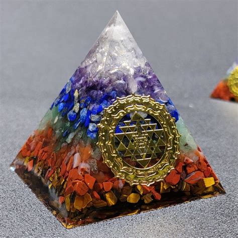 Lovely Orgonite Natural Stone With Clear Quartz Amethyst Lapis Lazuli