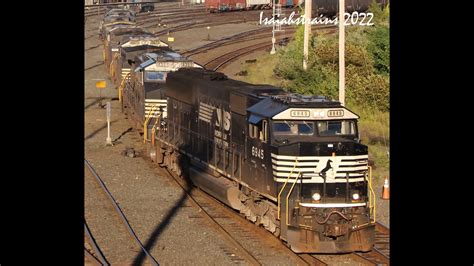 Seven Norfolk Southern And Pan Am Railways Locomotives Lead Intermodal