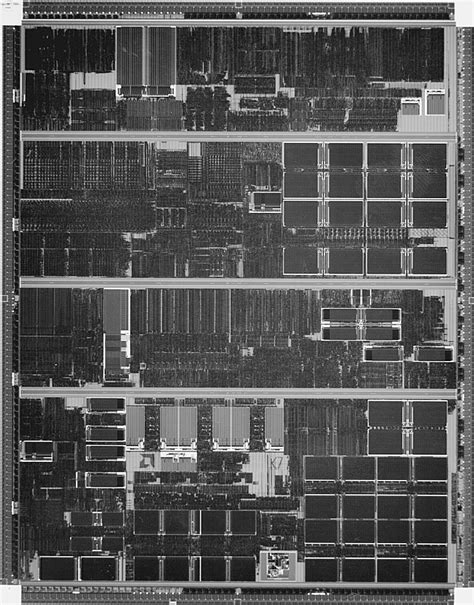 processor die photograph  scientific diagram