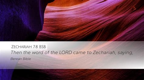 Zechariah Bsb Desktop Wallpaper Then The Word Of The Lord Came To