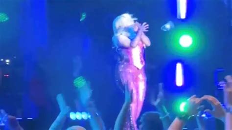 WATCH Bebe Rexha Collapses On Stage After Being Hit In The Head By