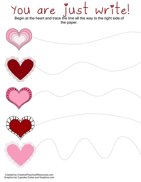 Heart Tracing Worksheet