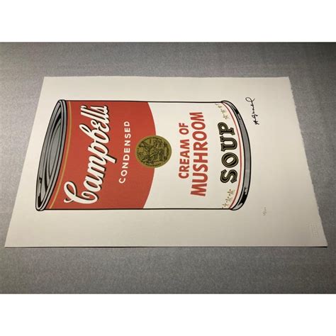 2010s After Andy Warhol Campbells Soup Cream Of Mushroom 1969“ Plate Signed And Numbered