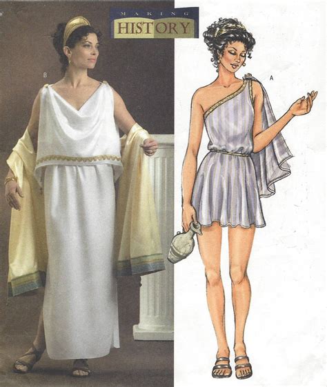 Womens Ancient Greek Costumes Toga With Drape Or Draped Gown Etsy